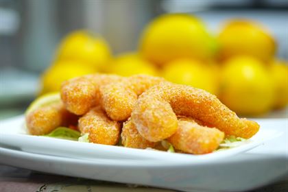 Lemon Crispy Vegan Shrimp .純素檸檬蝦 